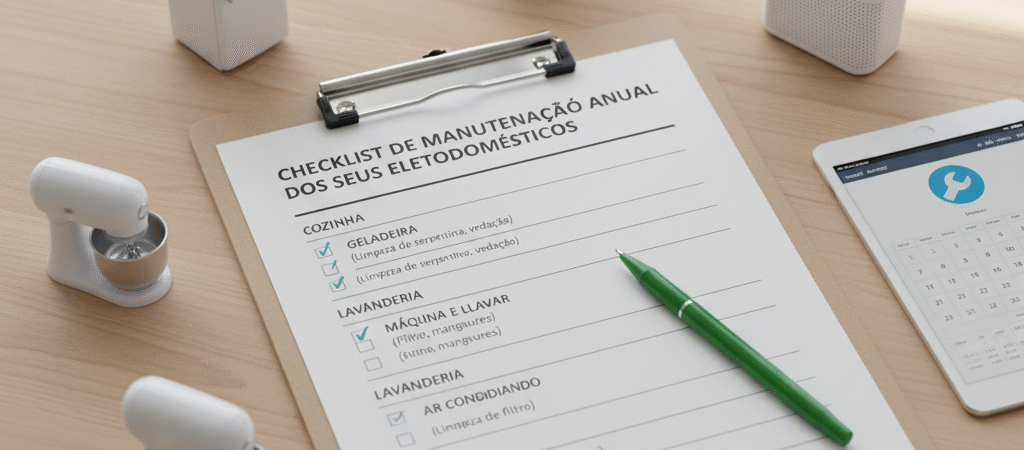 Checklist de Manutenção Anual dos Seus Eletrodomésticos