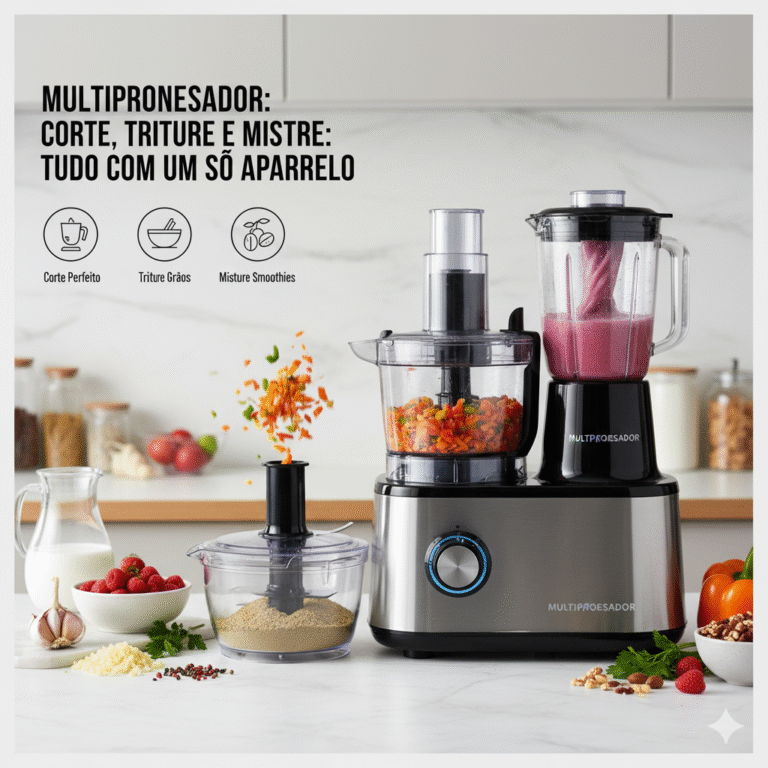 Multiprocessador: Corte, Triture e Misture: Tudo com um Só Aparelho