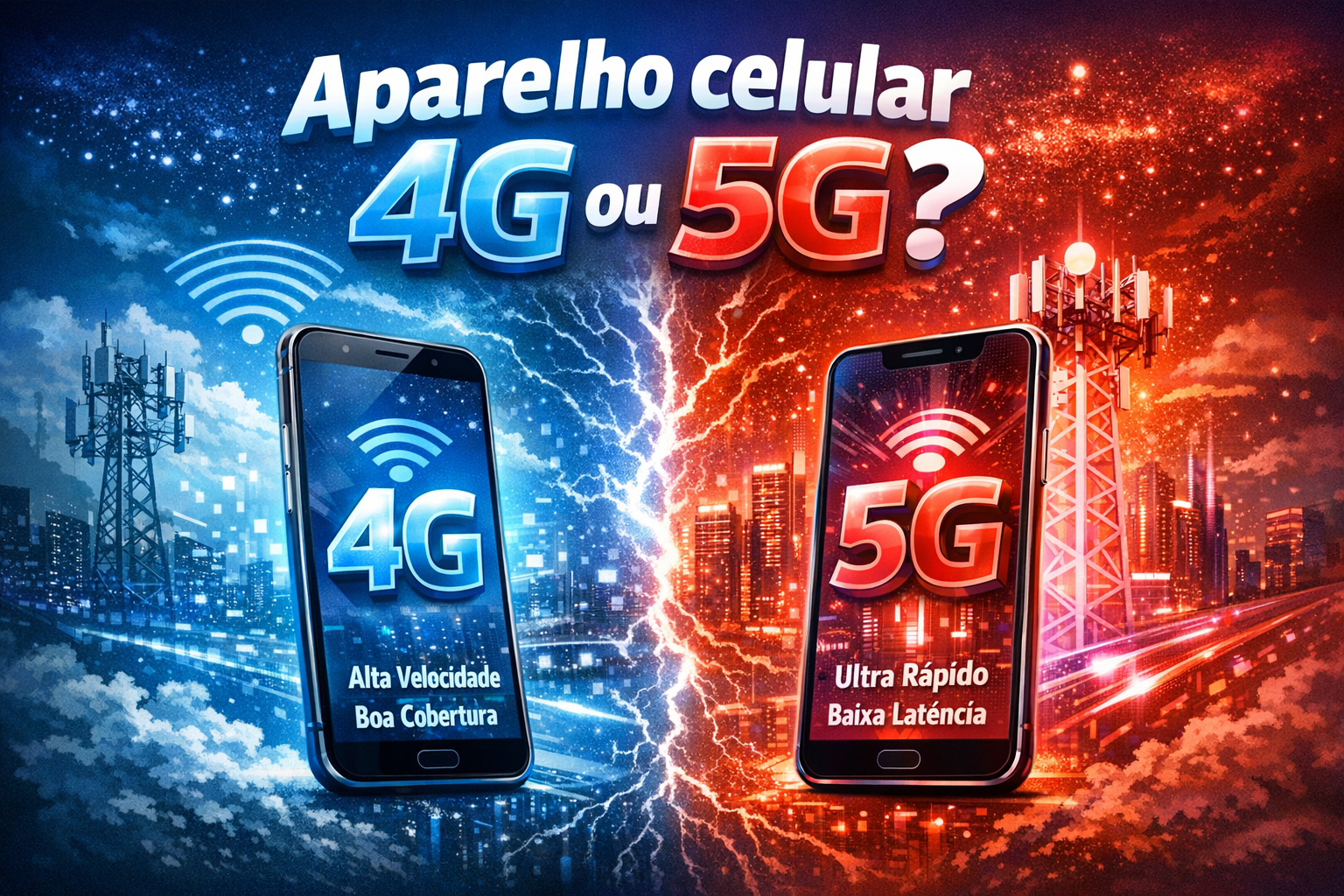 Aparelho celular 4G ou 5G: quais as diferenças e atribuições?