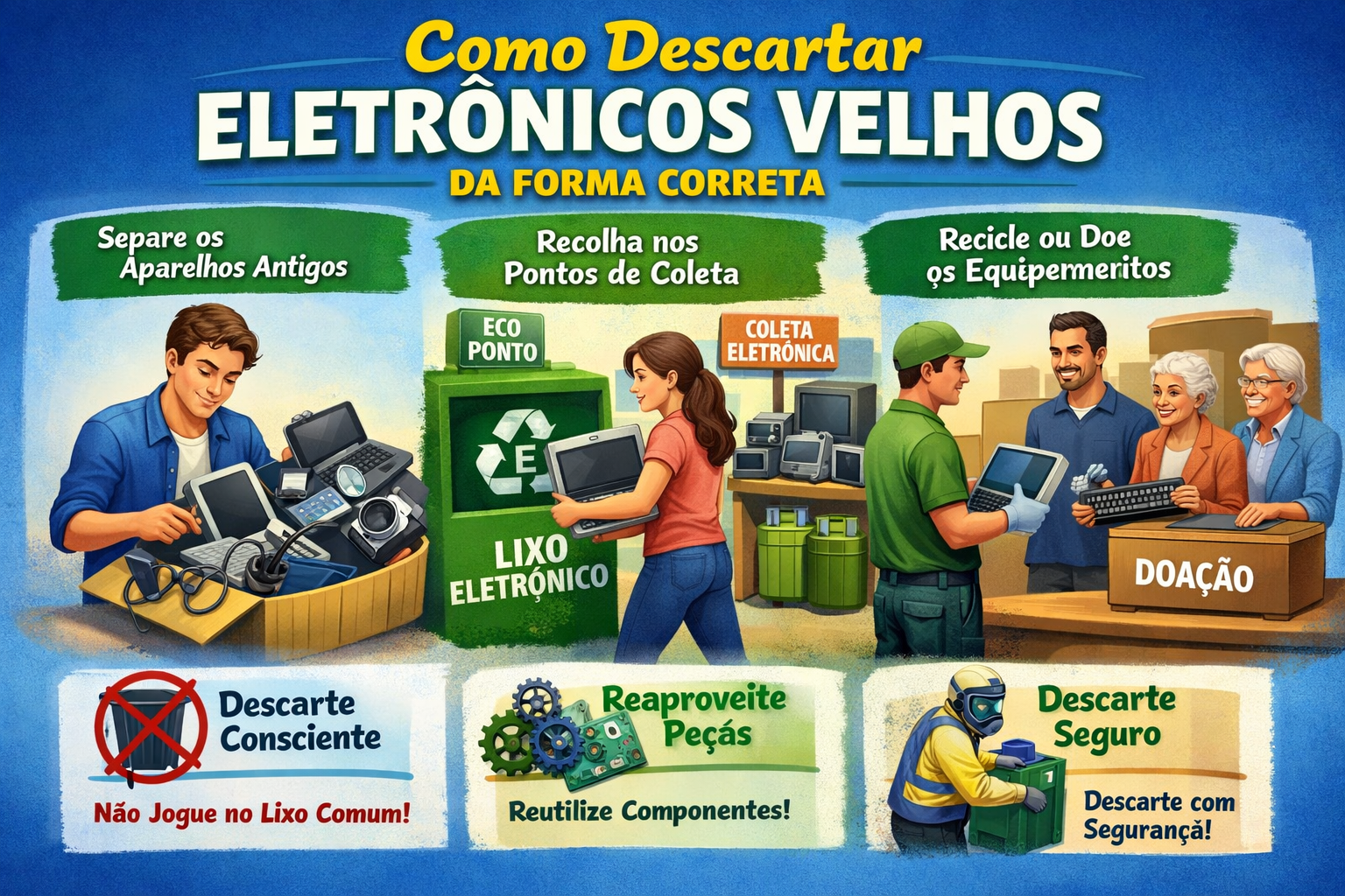 Como descartar eletrônicos velhos da forma correta